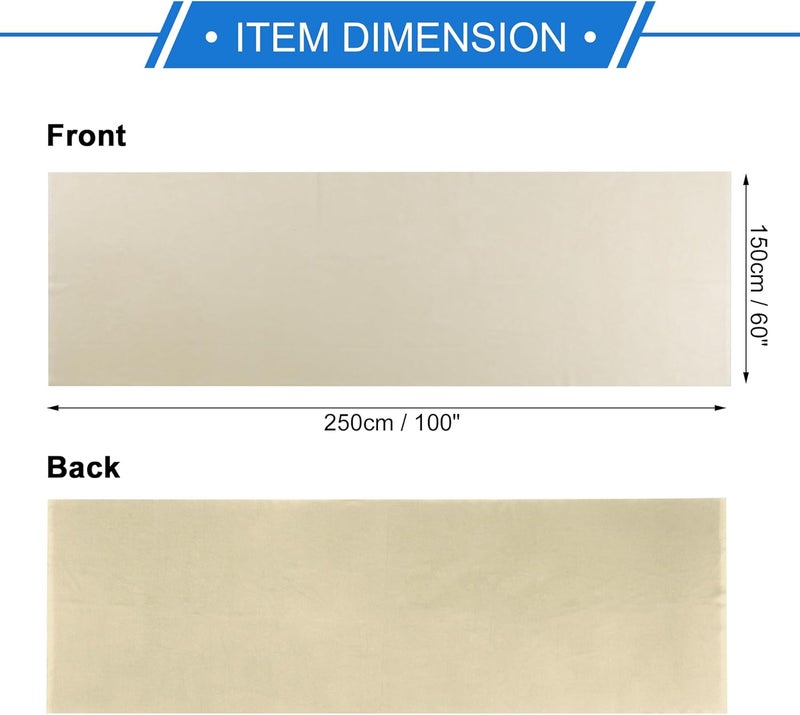 VekAuto Headliner Fabric 100" L x 60" W Interior Trim DIY Roof Repair Replacement for Car Truck RV SUV Boat Automotive Suede Fabric Beige - Image 4